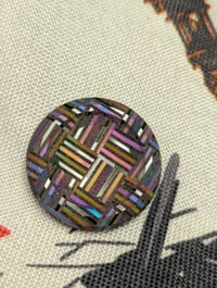 Image 1 of The Last Preorder Ulte Coin in Basket Weave Zircuti Etched&Flamed Pinkish
