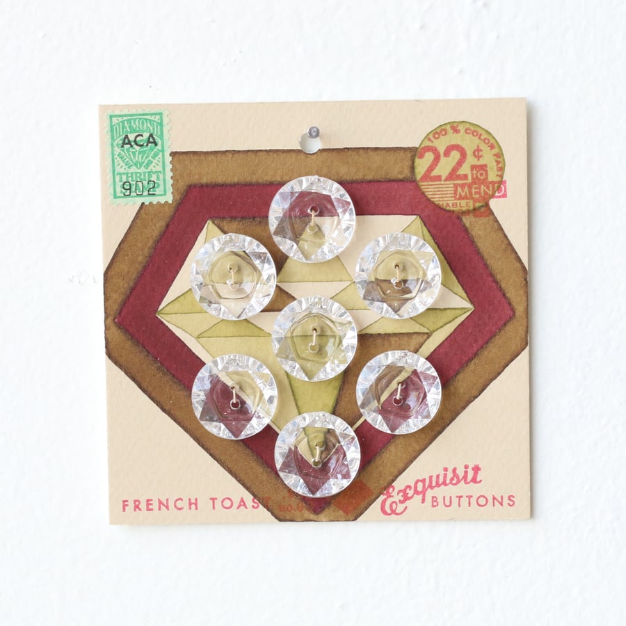 Image of Pea Green Button Card 28
