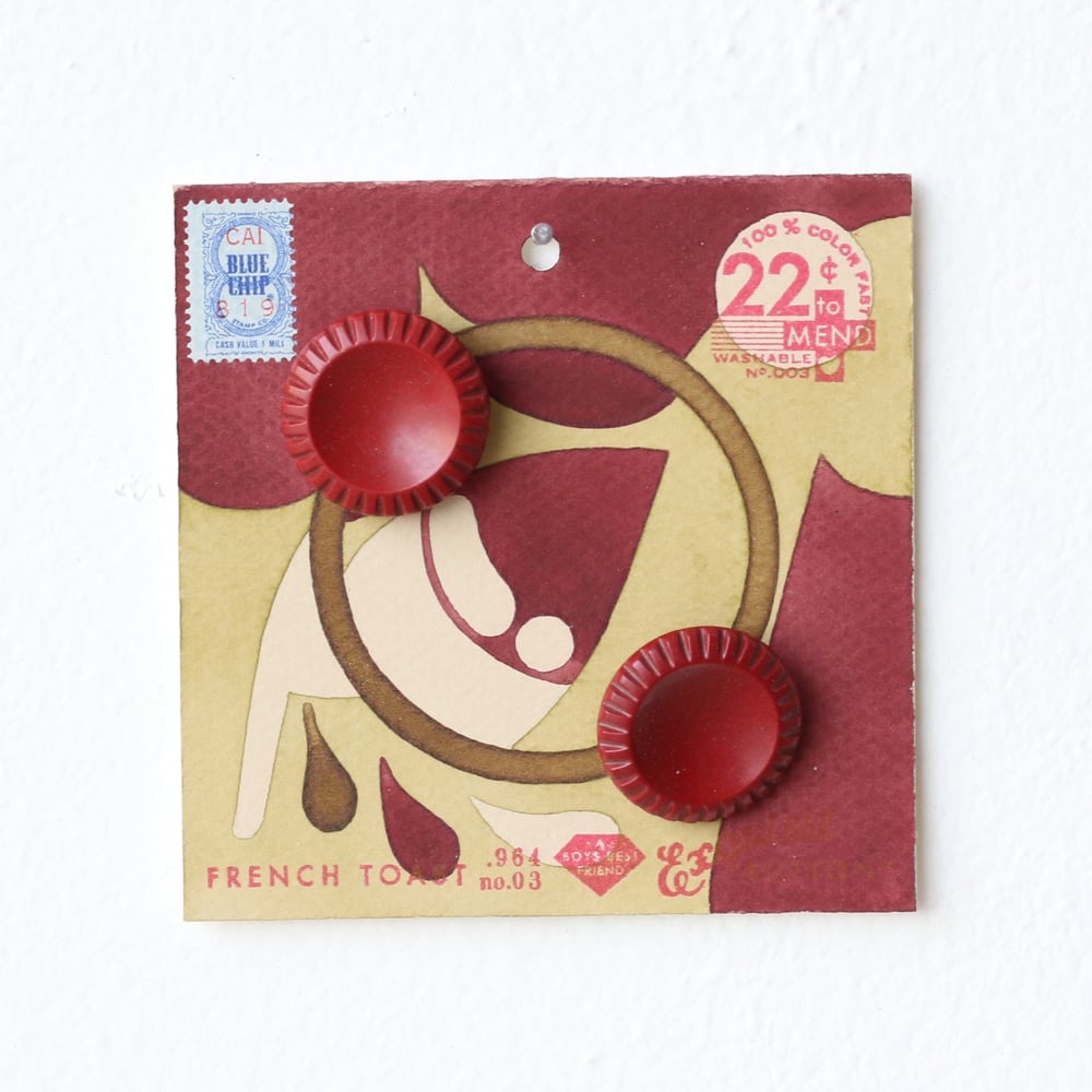Image of Pea Green Button Card 29