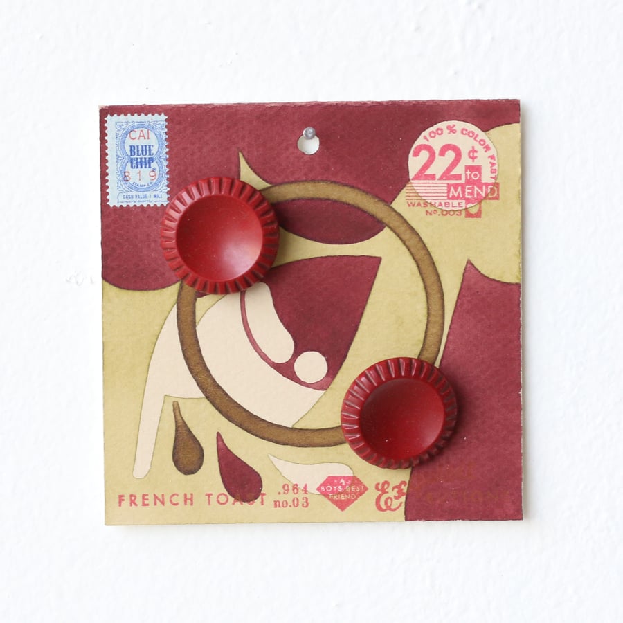 Image of Pea Green Button Card 29
