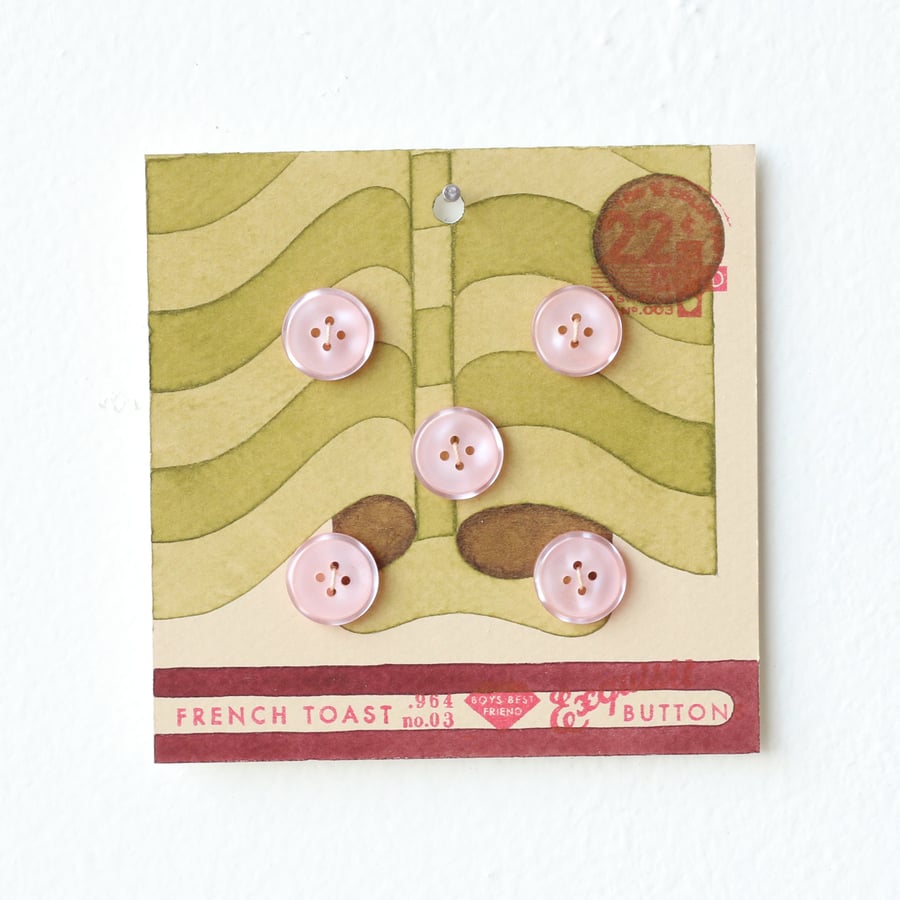 Image of Pea Green Button Card 30