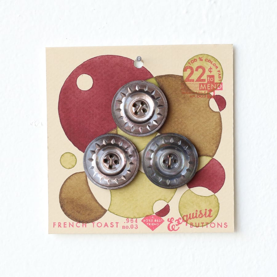 Image of Pea Green Button Card 31