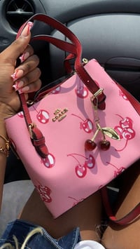 Image 1 of Pink 🍒 Cherry Coach Purse