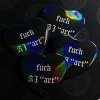 FUCK A.I. "ART" HOLO HEART BUTTONS