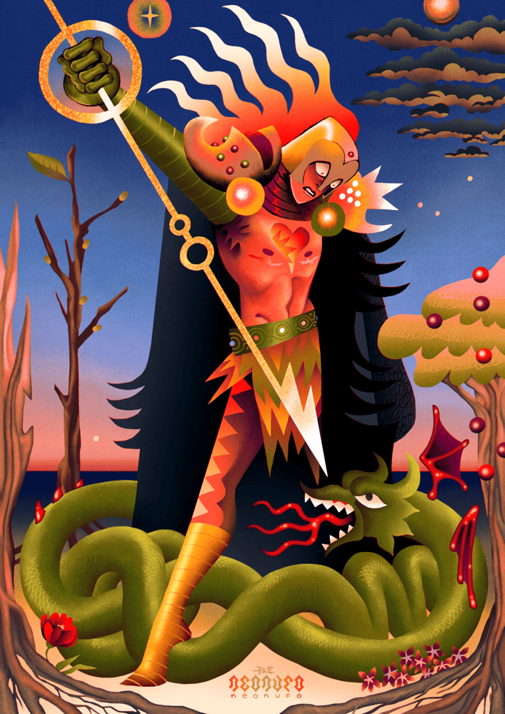 Image of "fix your heart or die" Lubi (print)