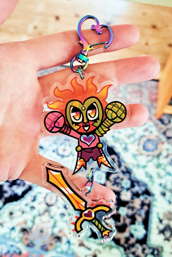 Image of KNIGHT LUBI 💖 2.5'' Acrylic Keychain