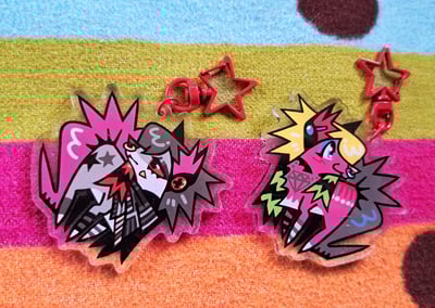 Image of xX_SPARKLEDOG/GLOOMDOG_Xx 💎 2.5'' Acrylic Keychain
