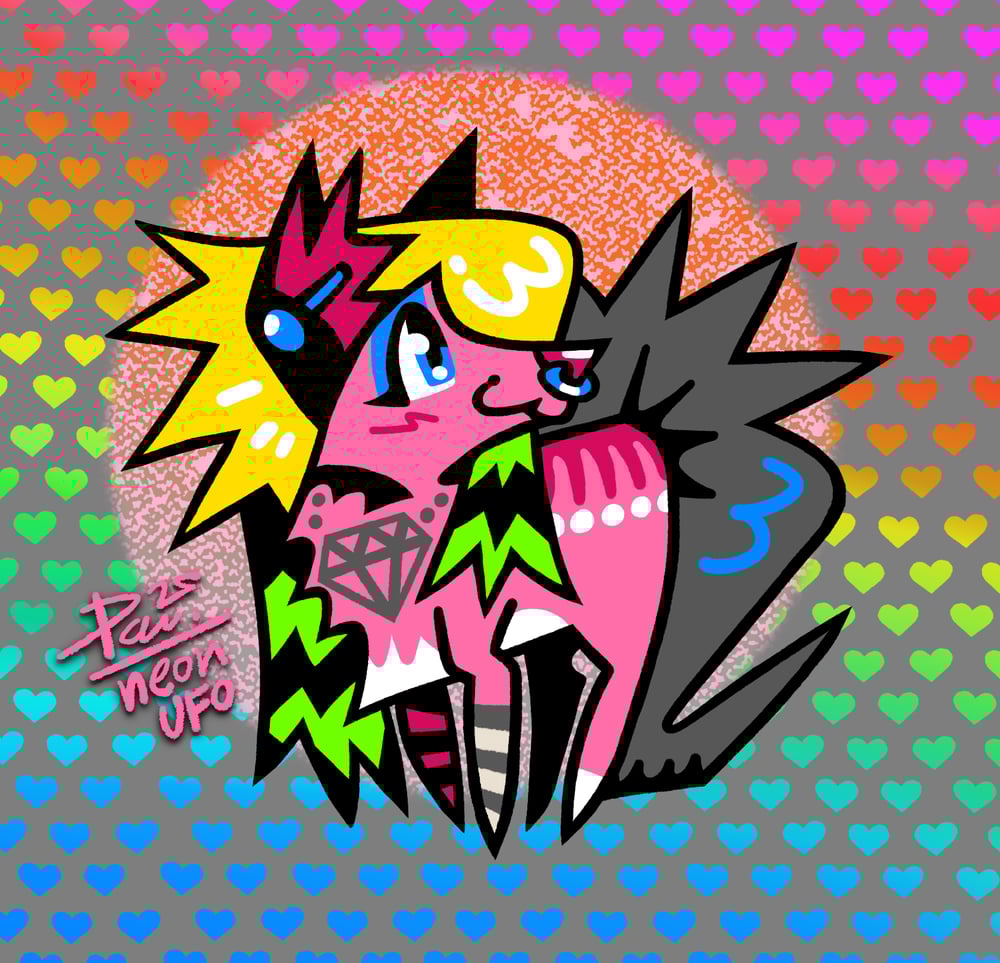 Image of xX_SPARKLEDOG/GLOOMDOG_Xx π 2.5'' Acrylic Keychain