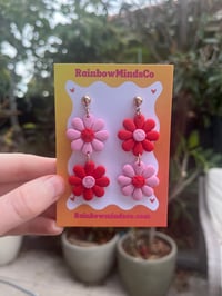 Cherry blossom daisy earrings 