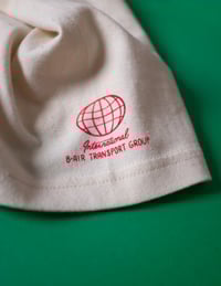 Image 4 of Bearoplane T-shirt / Natural Raw + Red