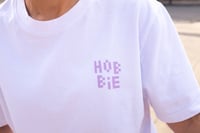 Image 4 of Low-Res Betty T-shirt / White + Lavender 