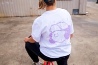 Image 3 of Low-Res Betty T-shirt / White + Lavender 