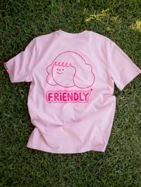Image 5 of Friendly* T-shirt /  Pink + Hot Pink
