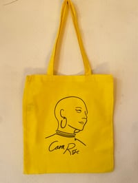 Cara Rose Portrait Tote Bag (Yellow)