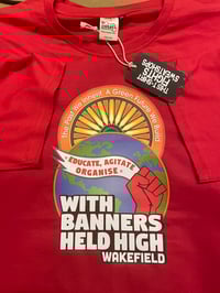 Image 1 of Full colour DTF printed T-shirt. Up to A4 sized print.