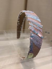 Image 3 of Sequin Headband - Iridescent 