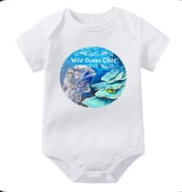 Image 1 of Babies Jumpsuit Printed Art ‘Wild Ocean Child’