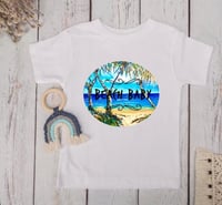 Image 1 of Toddler Tee Printed Art  ‘Beach Baby’ 