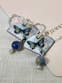 Image 2 of Butterflies with sodalite gemstones 