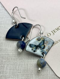 Image 3 of Butterflies with sodalite gemstones 