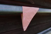 Gingham neck scarf