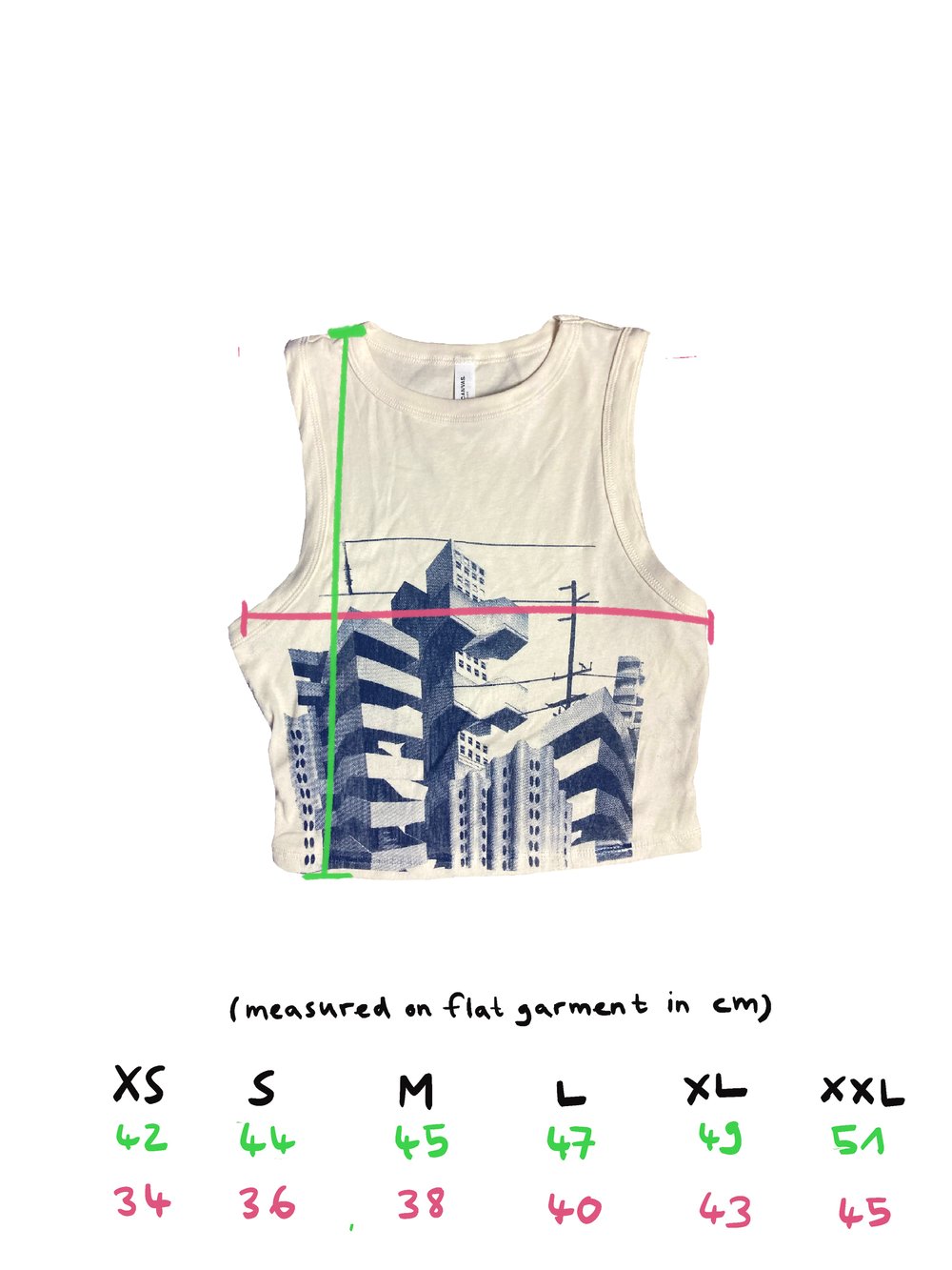 Image of Brutalism Cropped Muscle Tee