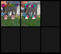 Image 4 of Paw Print Earrings (multiple)