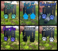Image 3 of Paw Print Earrings (multiple)