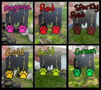 Image 2 of Paw Print Earrings (multiple)