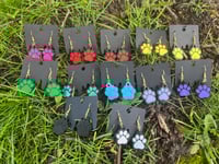 Image 1 of Paw Print Earrings (multiple)