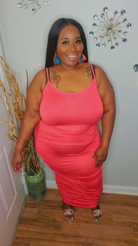 Image 1 of Tiffany Maxi Dress(Coral)
