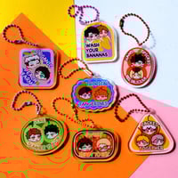 Image 1 of “Fruits stickers” keychains
