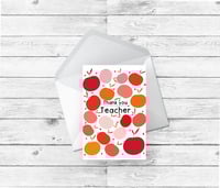 Image 3 of Thank You Teacher Apples Card
