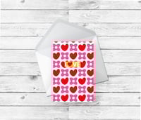 Image 3 of ♥️ Hearts & Flowers ♥️ Valentine's Card