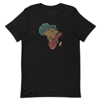 Image 3 of Africa Map African DNA Fingerprint Pan Africa Unisex t-shirt
