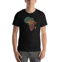 Image 4 of Africa Map African DNA Fingerprint Pan Africa Unisex t-shirt