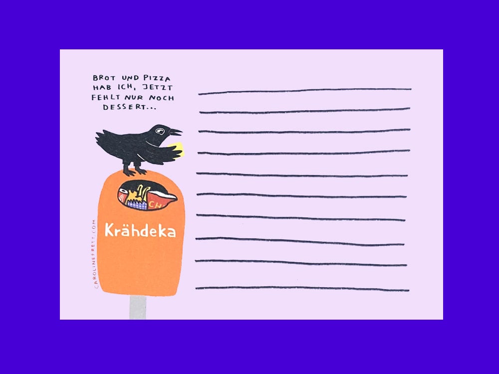 Image of NOTIZBLOCK Krähdeka