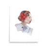 Portrait of a Lady (Red Flowers) Art Print