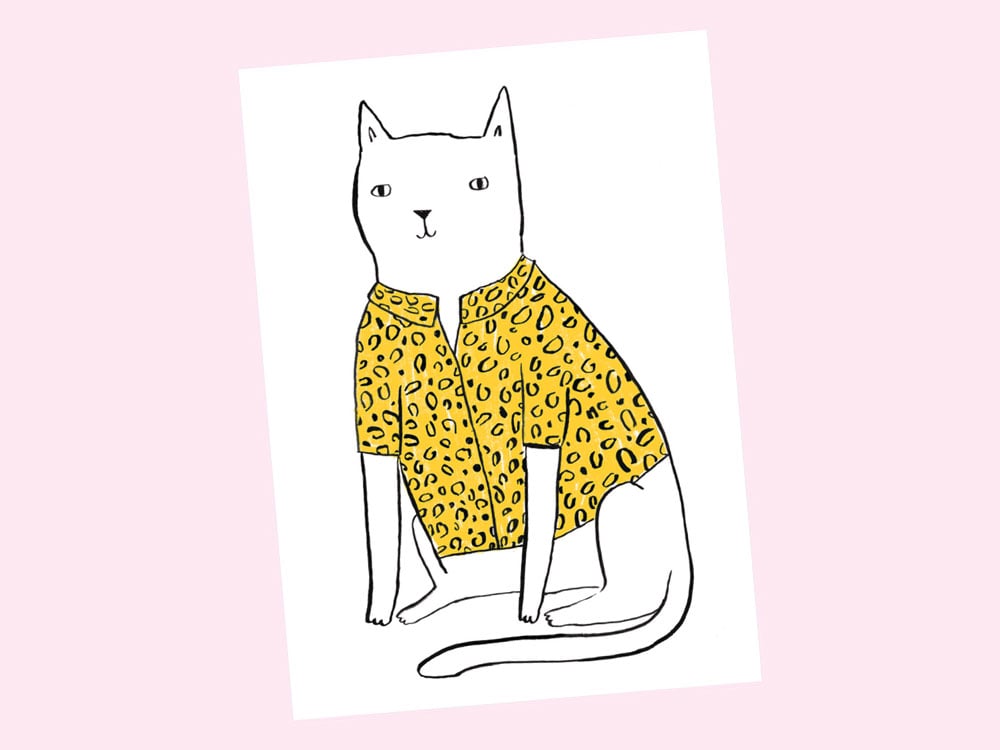 Image of POSTKARTE Leopard
