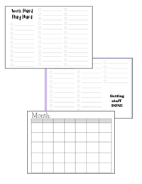 Image 1 of Disc-bound undated monthly planner