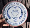Hand painted summer plates - Waves