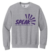 Image 2 of New YOUTH Classic SPEAK Crewneck Sweatshirt - 2 Color options