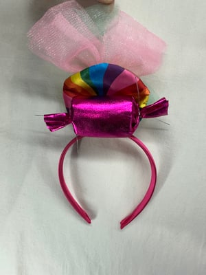 Image of Girls Rainbow Tulle Princess Candy Accessory & Headband Size 5-6Y - Free Shipping
