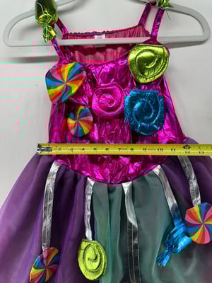 Image of Girls Rainbow Tulle Princess Candy Accessory & Headband Size 5-6Y - Free Shipping