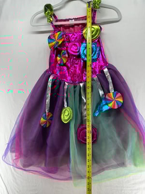 Image of Girls Rainbow Tulle Princess Candy Accessory & Headband Size 5-6Y - Free Shipping