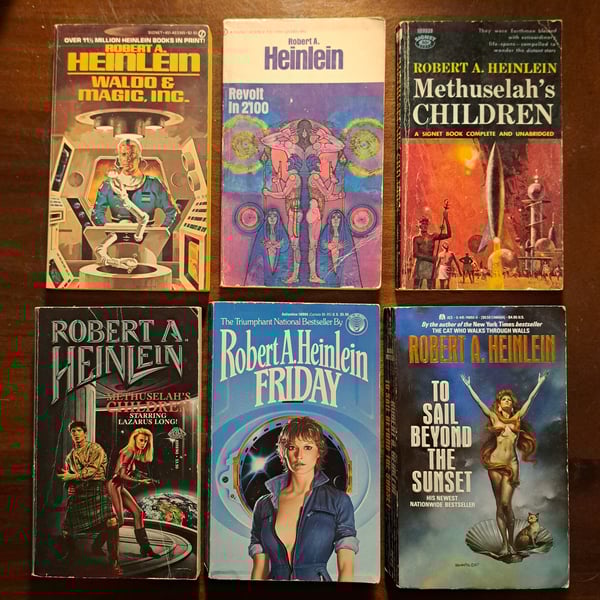 Image of Robert Heinlein Paperbacks