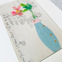 Image 5 of Artwork - wall art - mixed media watercolour flowers