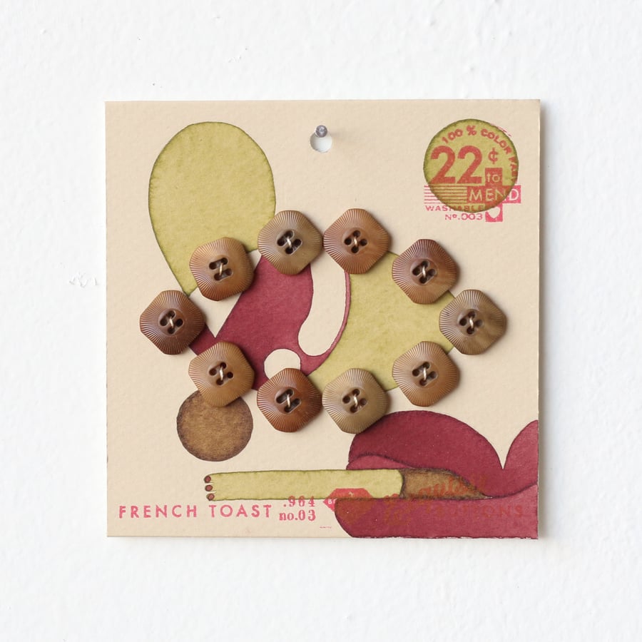Image of Pea Green Button Card 39