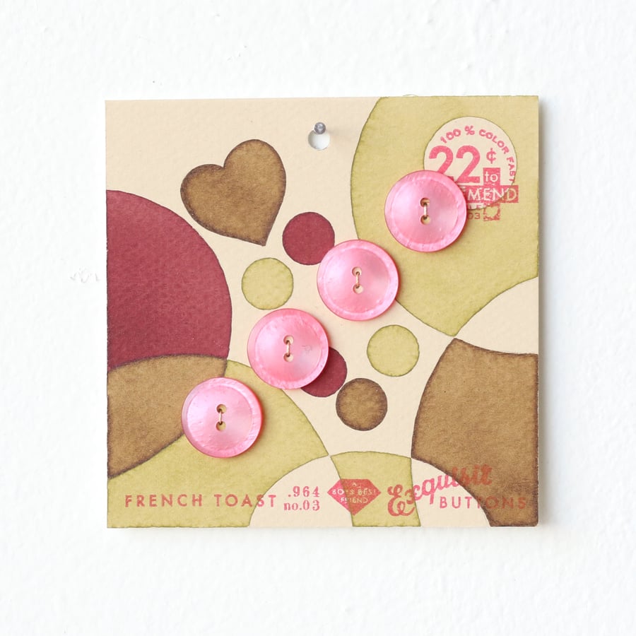 Image of Pea Green Button Card 40