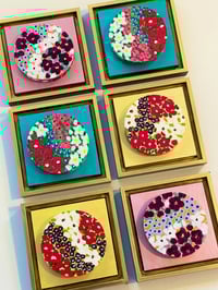 Image 2 of Set of 6 Hand painted Wall Art Installation